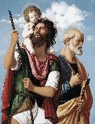 St Christopher with the Infant Christ and St Peter, CIMA da Conegliano